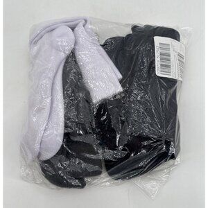 Tommie Copper Mens Socks Compression Wide Over-The-Calf Socks Large Black White